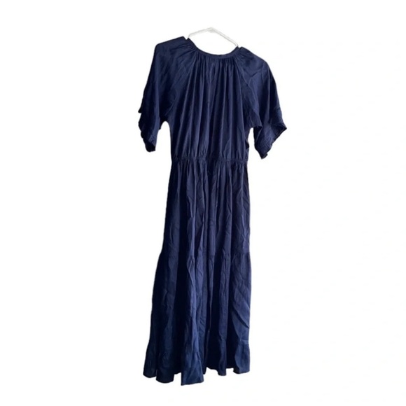 NAUDIC Navy MIDI Short Sleeves Dress Size 10 - Picture 12 of 14